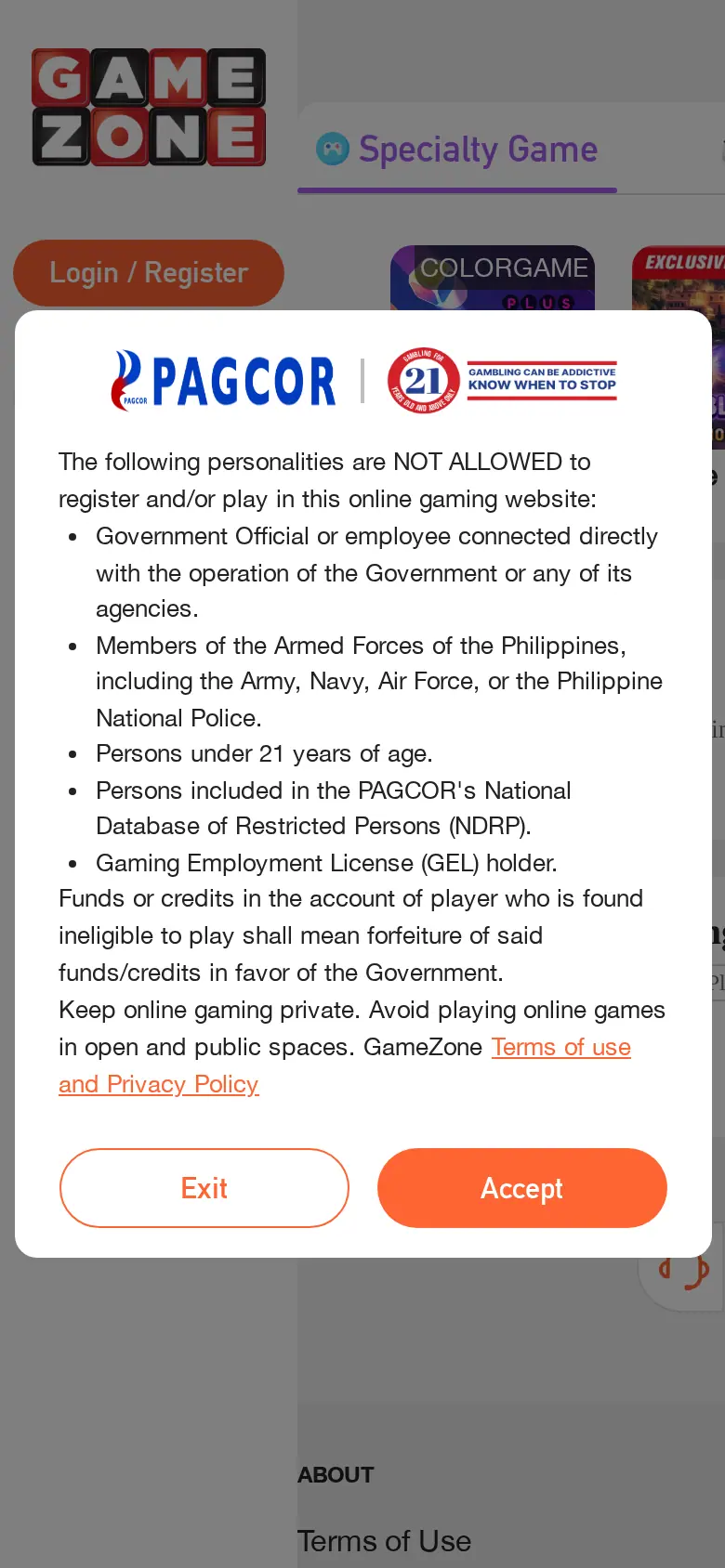 BingoPlus website on mobile, captured Oct 24, 2026