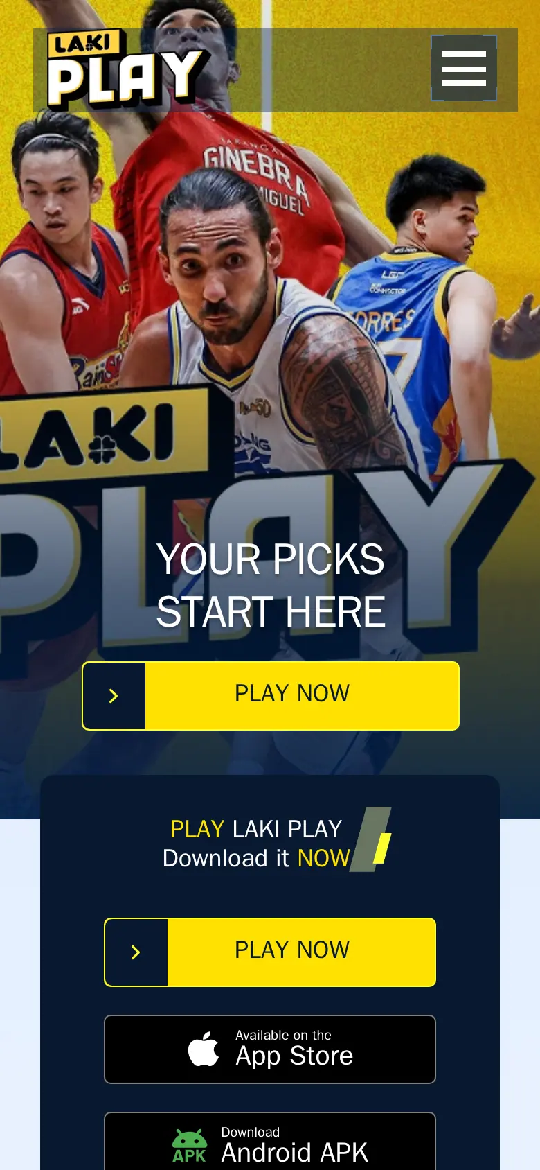 Website ng Laki Play PH sa mobile, kinuha Okt 24, 2026
