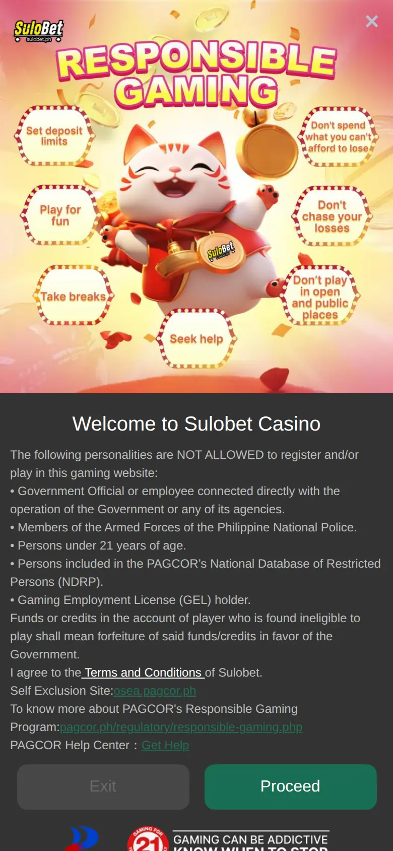 Website ng Sulobet sa mobile, kinuha Okt 24, 2026